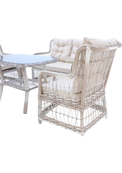 Lavida Bahçe Oturma Takımı | Rattan 2+1+1 ve Sehpa indirimleri