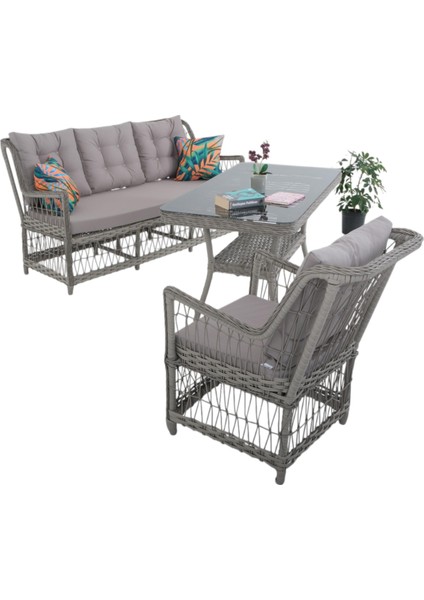Lavida Bahçe Oturma Takımı | Rattan Bahçe Balkon Takımı | 3+1+1 ve Sehpa modelleri