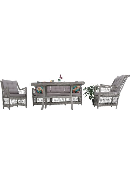 Lavida Bahçe Oturma Takımı | Rattan Bahçe Balkon Takımı | 3+1+1 ve Sehpa indirimleri