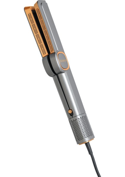 Airstrait Saç Düzleştirici, Hava Üflemeli Saç Şekillendirici, Fön Makinesi, Saç Maşası - Gri/Gold fırsatları