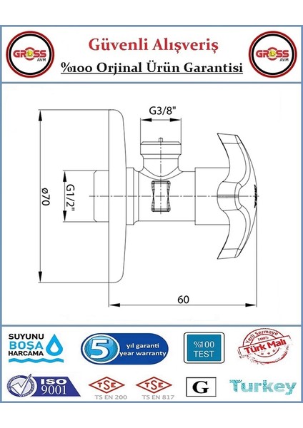Filtreli Taharet Ara Musluk - Kısa - Orjinal - 5 Yıl Garanti modelleri