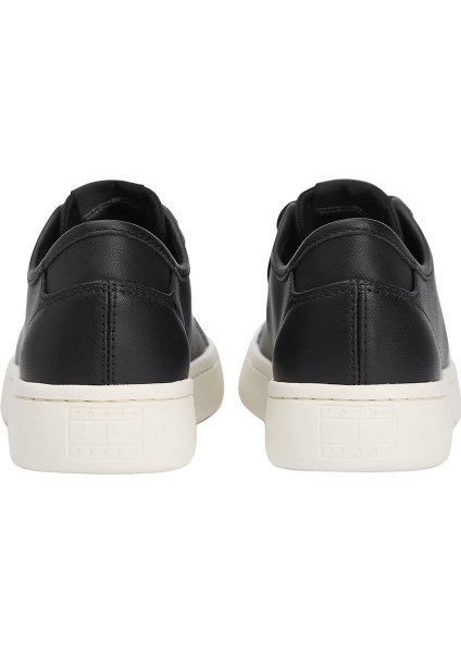 Kadın Hafif Tabanlı Kort Sneaker - Siyah fırsatları