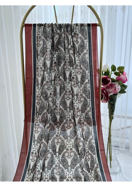 Retro Desen Pamuk Şal Kiremit fiyatları