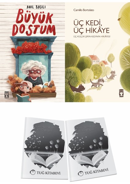 Büyük Dostum ve Üç Kedi Üç Hikaye + Hediyeli