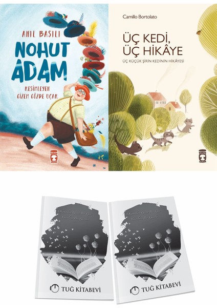 Nohut Adam ve Üç Kedi Üç Hikaye + Hediyeli
