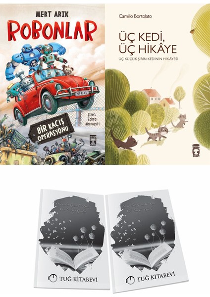 Robonlar ve Üç Kedi Üç Hikaye + Hediyeli
