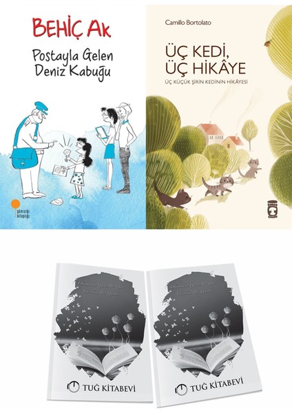 Postayla Gelen Deniz Kabuğu ve Üç Kedi Üç Hikaye + Hediyeli