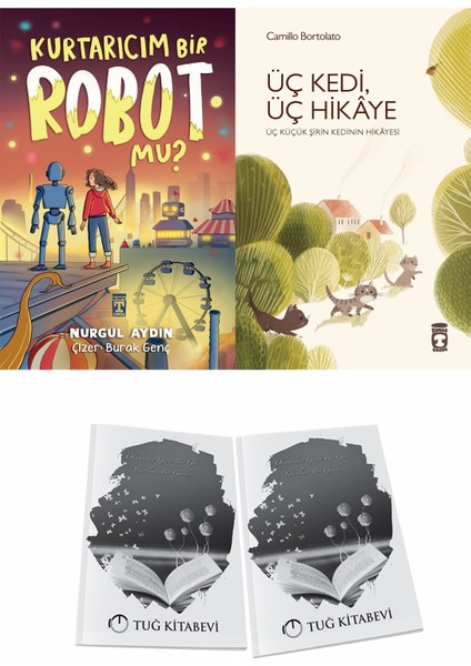 Kurtarıcım Bir Robot Mu? ve Üç Kedi Üç Hikaye + Hediyeli
