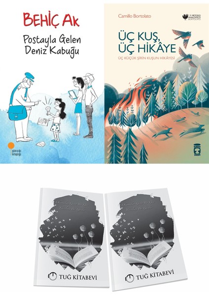 Postayla Gelen Deniz Kabuğu ve Üç Kuş Üç Hikaye + Hediyeli