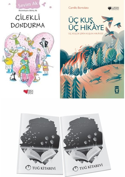 Çilekli Dondurma ve Üç Kuş Üç Hikaye + Hediyeli