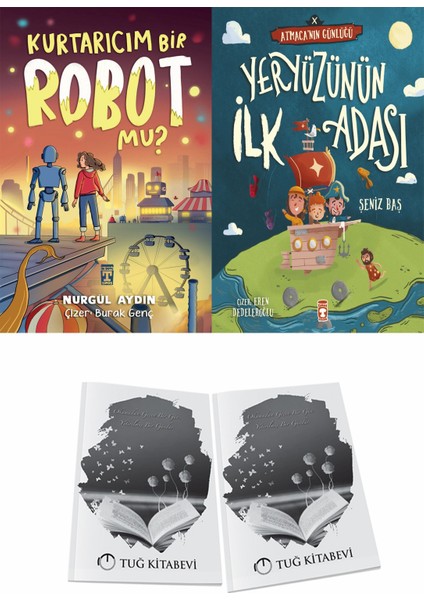 Kurtarıcım Bir Robot Mu? ve Yeryüzünün Ilk Adası Atmacanın Günlüğü + Hediyeli