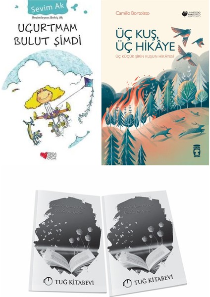 Uçurtmam Bulut Şimdi ve Üç Kuş Üç Hikaye + Hediyeli