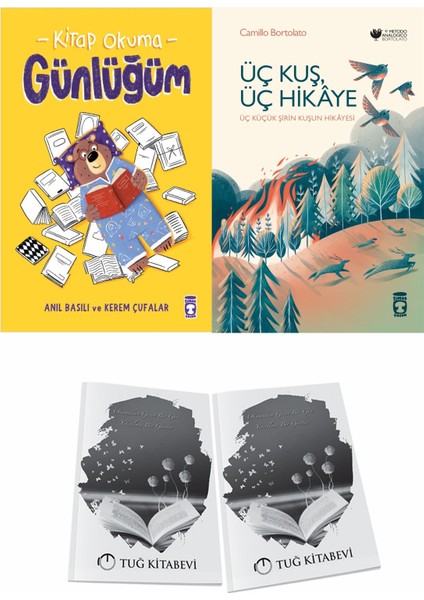 Kitap Okuma Günlüğüm ve Üç Kuş Üç Hikaye + Hediyeli