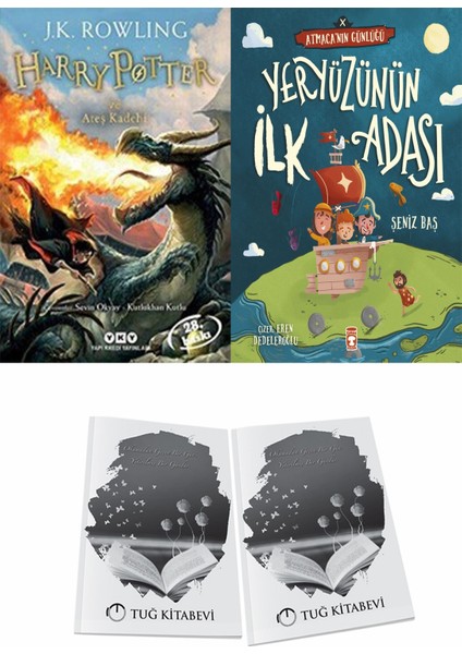 Harry Potter ve Ateş Kadehi ve Yeryüzünün Ilk Adası Atmacanın Günlüğü + Hediyeli