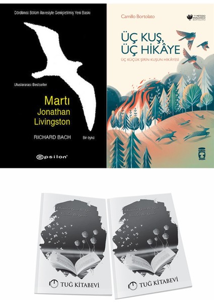 Martı Jonathan Livingston ve Üç Kuş Üç Hikaye + Hediyeli