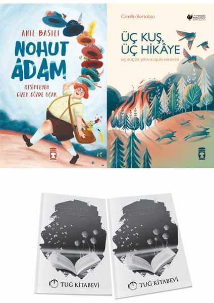 Nohut Adam ve Üç Kuş Üç Hikaye + Hediyeli