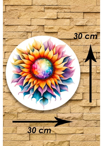 Mandala Renkli Ahşap Tablo Modeli, Oturma Odası, Yatak Odası, Salon, Ofis, Ev Dekorasyonu fiyatları