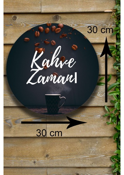 Cafe, Restoran, Çay Ocağı, Kahve Dükkanı Duvar Kapı Süsü, Ahşap Dekoratif Aksesuar Tablo Modeli