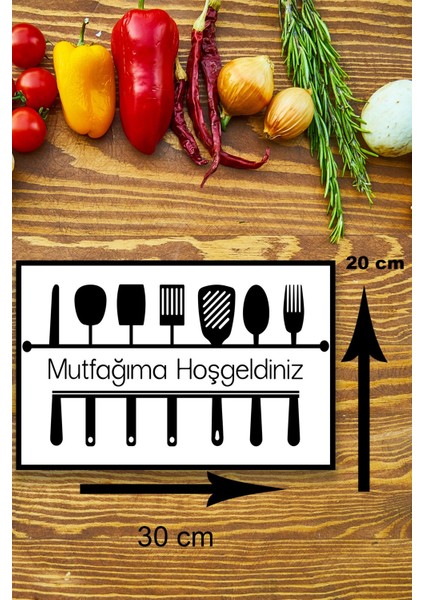 Mutfak Duvar Dekorasyon Süsü, Ahşap Çerçeve Görünümlü Şık Tablo Pano Modeli fiyatları