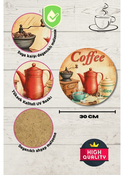 Cafe, Restoran, Çay Ocağı, Kahve Dükkanı Duvar Kapı Süsü, Ahşap Dekoratif Aksesuar Tablo Modeli fiyatları