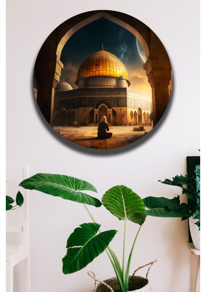 Mescid-I Aksa Dini Tablo Poster Modeli, Oturma Odası, Salon, Ofis Duvar Dekorasyonu
