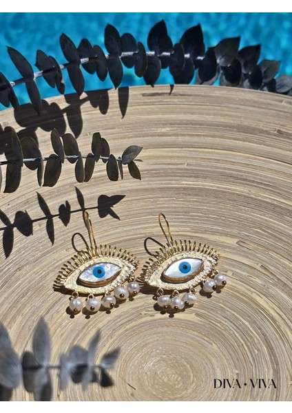 - Soleia x – Pearl Gaze Incili Göz Figür Kadın Küpe fiyatları