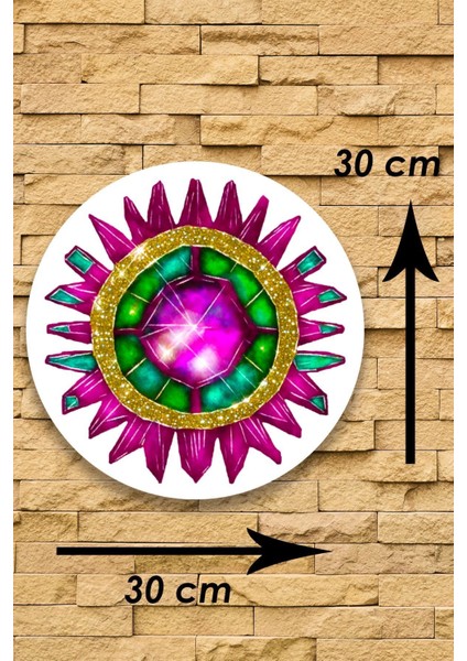 Mandala Renkli Ahşap Tablo Modeli, Oturma Odası, Yatak Odası, Salon, Ofis, Ev Dekorasyonu fiyatları