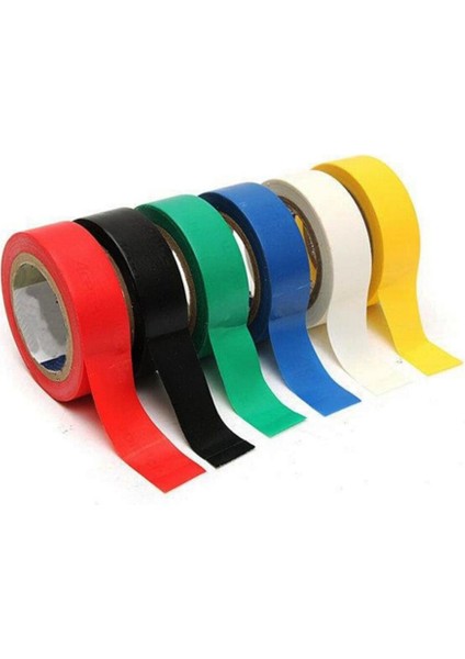 10 Adet ( Eko & Renkli ) Elektrik Bantı ( 3mt ) ( 0.15X17MM )*10X60 ( 10 Adet ) fırsatları