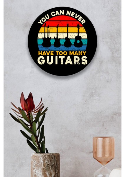 Müzik, Retro, Rock, Gitar Dekoratif Mdf Tablo Modeli, Tasarım Müzik Poster Süsü