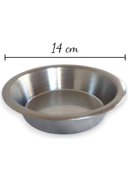 Çok Renkli Evcil Hayvan Mama ve Su Kabı Seti, Paslanmaz Çelik, 12-14-18 cm fırsatları