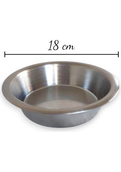 Çok Renkli Evcil Hayvan Mama ve Su Kabı Seti, Paslanmaz Çelik, 12-14-18 cm indirimleri