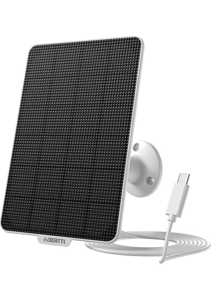 3W Güneş Paneli Kamera Için, IP65 Su Geçirmez, Usb, 3m Kablo, 360 Ayarlanabilir