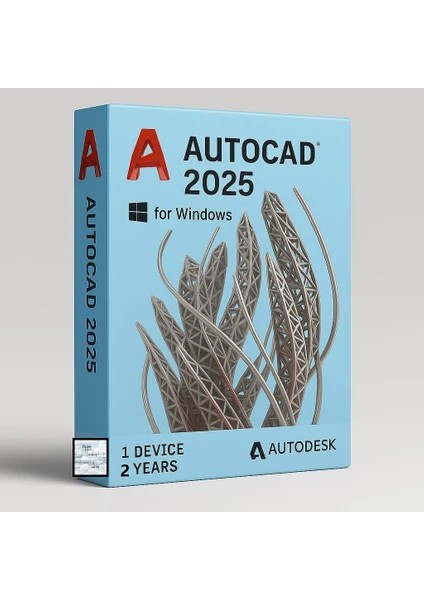 Autocad 2025 (Windows) - 1 Pc 2 Yıl Autodesk Key Full Sürüm