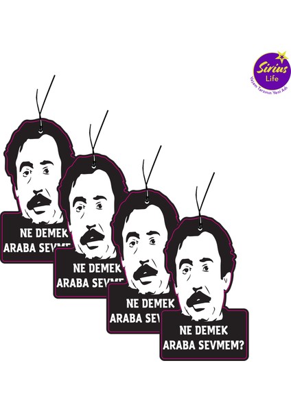 Ne Demek Araba Sevmem Tasarımlı Oto Araç Araba Kokusu ve Oto Aksesuarı (Sweet Vanilya Esanslı) modelleri