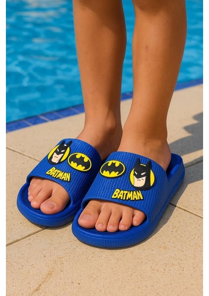 Örümcek Adam Batman Erkek Çocuk Kaymaz Taban Terlik Havuz Plaj Deniz Terliği