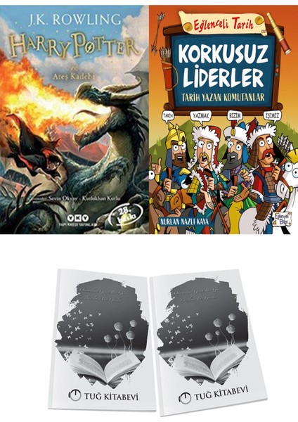 Harry Potter ve Ateş Kadehi ve Korkusuz Liderler Tarih Yazan Komutanlar + Hediyeli
