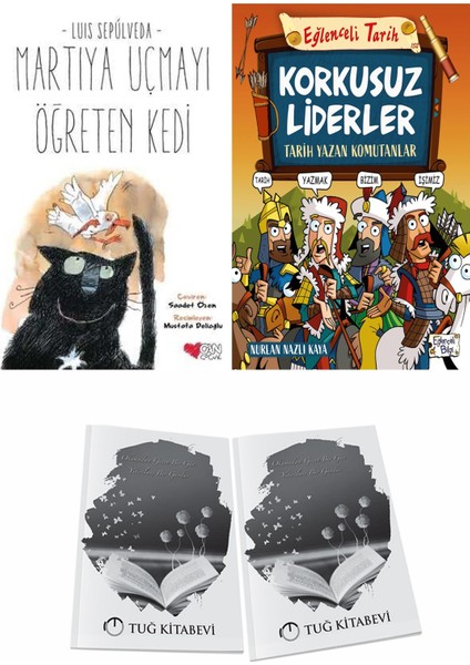 Martıya Uçmayı Öğreten Kedi ve Korkusuz Liderler Tarih Yazan Komutanlar + Hediyeli