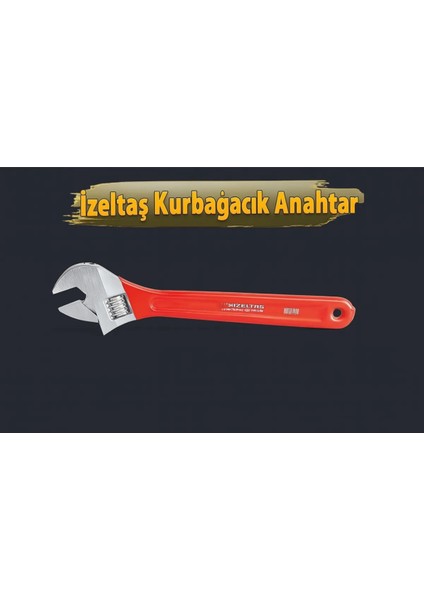 Izeltaş Kurbağacık Anahar 12'' Krom Kaplı Pvc Izoleli Anahtar