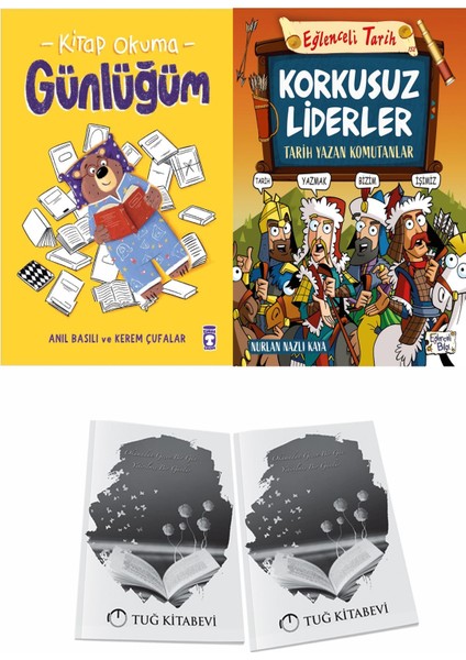 Kitap Okuma Günlüğüm ve Korkusuz Liderler Tarih Yazan Komutanlar + Hediyeli