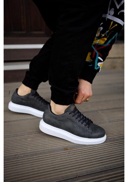J044 Bağcıklı Ortopedik Taban Erkek Günlük Sneaker Spor Ayakkabı Bt Gri fırsatları