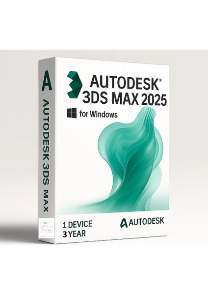 3ds Max 2025 (Windows) - 1 Pc 3 Yıl Autodesk Key Full Sürüm