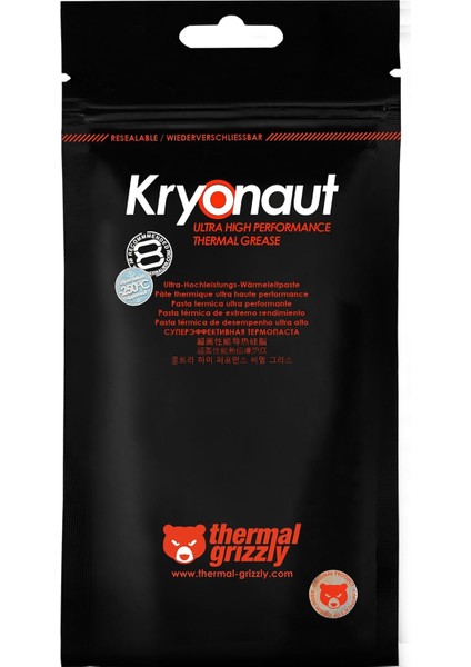 Thermal Grizzly - Kryonaut Termal Macun - Bilgisayar ve Konsollardaki Tüm Işlemcileri, Grafik Kartlarını ve Isı Alıcıları Soğutmak Için (1 Gram) fiyatları