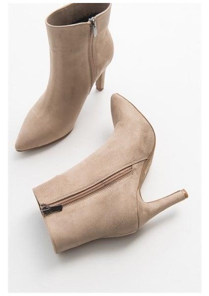 Kadın Clt Bej Süet Bootie modelleri
