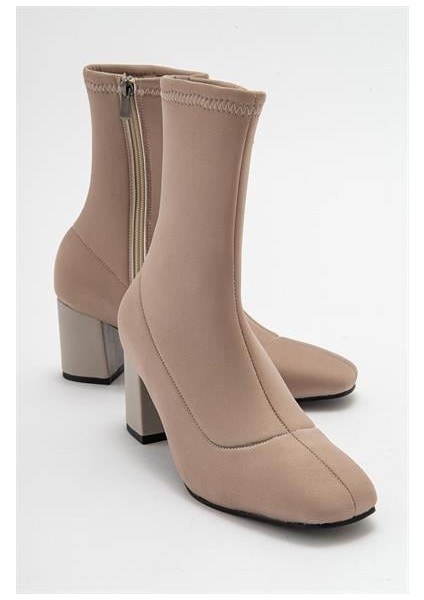 Kadın Lr Fermuarlı Vizon Strech Bot