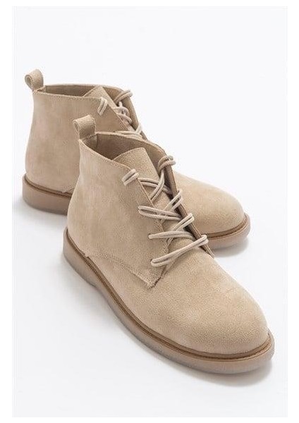 Kadın Mss Bej Süet Bot