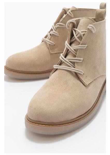 Kadın Mss Bej Süet Bot