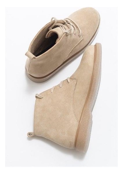 Kadın Mss Bej Süet Bot