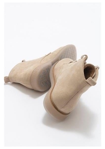 Kadın Mss Bej Süet Bot