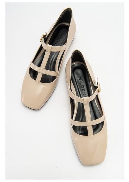 Kadın Fsta Bej Rugan Tokalı Babet fırsatları