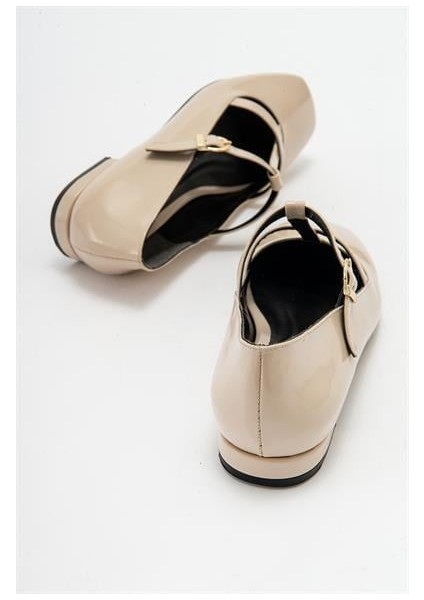 Kadın Fsta Bej Rugan Tokalı Babet indirimleri